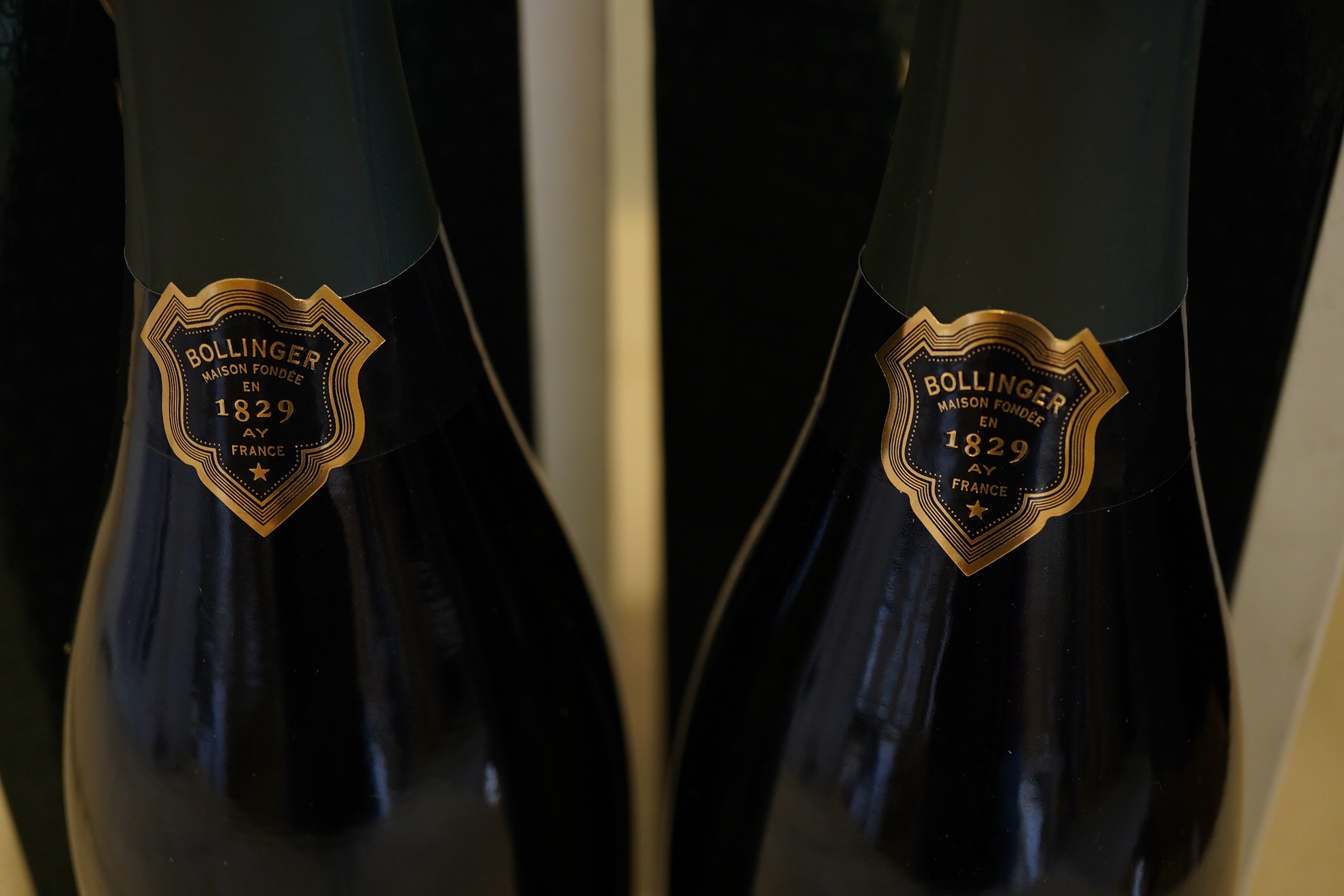 Two bottles of 2002 Bollinger La Grande Annee Brut Champagne. (Boxed)